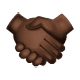 🤝🏿 Emoji Handschlag, dunkle Hautfarbe WhatsApp 2.18.379.