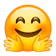 🤗 Emoji Gesicht mit umarmenden Händen WhatsApp 2.18.379.