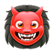 👹 Emoji Demonio Japonés Oni en WhatsApp 2.18.379.