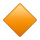 Émoji 🔶 Grand Losange Orange sur WhatsApp 2.18.379.