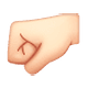 Emoji 🤛🏻 Pugno A Sinistra: Carnagione Chiara su WhatsApp 2.18.379.