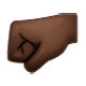 Emoji 🤛🏿 Pugno A Sinistra: Carnagione Scura su WhatsApp 2.18.379.