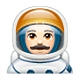 Émoji 👨🏻‍🚀 Astronaute Homme : Peau Claire sur WhatsApp 2.18.379.