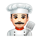 Emoji 👨🏻‍🍳 Cuoco: Carnagione Chiara su WhatsApp 2.18.379.