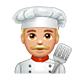 👨🏼‍🍳 Emoji Cocinero: Tono De Piel Claro Medio en WhatsApp 2.18.379.