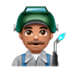 👨🏽‍🏭 Emoji Fabrikarbeiter: mittlere Hautfarbe WhatsApp 2.18.379.