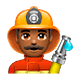 Emoji 👨🏾‍🚒 Pompiere Uomo: Carnagione Abbastanza Scura su WhatsApp 2.18.379.
