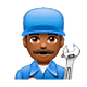 👨🏾‍🔧 Emoji Mechaniker: mitteldunkle Hautfarbe WhatsApp 2.18.379.