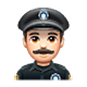 👮🏻‍♂️ Emoji Agente De Policía Hombre: Tono De Piel Claro en WhatsApp 2.18.379.