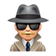 🕵🏼‍♂️ Emoji Detective Hombre: Tono De Piel Claro Medio en WhatsApp 2.18.379.