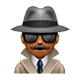 🕵🏾‍♂️ Emoji Detective Hombre: Tono De Piel Oscuro Medio en WhatsApp 2.18.379.