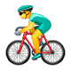 Émoji 🚴‍♂️ Cycliste Homme sur WhatsApp 2.18.379.