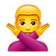 Emoji 🙅‍♂️ Uomo Con Gesto Di Rifiuto su WhatsApp 2.18.379.