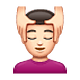 Emoji 💆🏻‍♂️ Uomo Che Riceve Un Massaggio: Carnagione Chiara su WhatsApp 2.18.379.