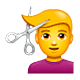 Emoji 💇‍♂️ Taglio Di Capelli Per Uomo su WhatsApp 2.18.379.