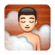 Emoji 🧖🏻‍♂️ Uomo In Sauna: Carnagione Chiara su WhatsApp 2.18.379.