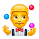 Emoji 🤹‍♂️ Giocoliere Uomo su WhatsApp 2.18.379.