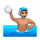 🤽🏽‍♂️ Emoji Hombre Jugando Al Waterpolo: Tono De Piel Medio en WhatsApp 2.18.379.