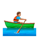 🚣🏽‍♂️ Emoji Mann im Ruderboot: mittlere Hautfarbe WhatsApp 2.18.379.
