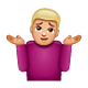 🤷🏼‍♂️ Emoji Hombre Encogido De Hombros: Tono De Piel Claro Medio en WhatsApp 2.18.379.
