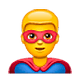 Emoji 🦸‍♂️ Supereroe Uomo su WhatsApp 2.18.379.