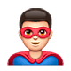 Emoji 🦸🏻‍♂️ Supereroe Uomo: Carnagione Chiara su WhatsApp 2.18.379.