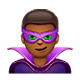 🦹🏾‍♂️ Emoji Homem Supervilão: Pele Morena Escura na WhatsApp 2.18.379.