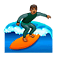 Émoji 🏄🏾‍♂️ Surfeur : Peau Mate sur WhatsApp 2.18.379.