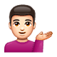 Emoji 💁🏻‍♂️ Uomo Con Suggerimento: Carnagione Chiara su WhatsApp 2.18.379.
