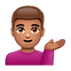 💁🏽‍♂️ Emoji Homem Com A Palma Virada Para Cima: Pele Morena na WhatsApp 2.18.379.