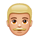 👨🏼 Emoji Mann: mittelhelle Hautfarbe WhatsApp 2.18.379.