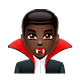 Emoji 🧛🏿‍♂️ Vampiro Uomo: Carnagione Scura su WhatsApp 2.18.379.