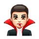 Emoji 🧛🏻‍♂️ Vampiro Uomo: Carnagione Chiara su WhatsApp 2.18.379.