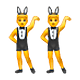 👯‍♂️ Emoji Hombres Con Orejas De Conejo en WhatsApp 2.18.379.