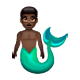 🧜🏿‍♂️ Emoji Sirena Hombre: Tono De Piel Oscuro en WhatsApp 2.18.379.