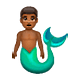 🧜🏾‍♂️ Emoji Sirena Hombre: Tono De Piel Oscuro Medio en WhatsApp 2.18.379.