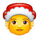 Émoji 🤶 Mère Noël sur WhatsApp 2.18.379.