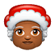 Émoji 🤶🏾 Mère Noël : Peau Mate sur WhatsApp 2.18.379.