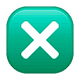 Emoji ❎ Croce Con Quadrato su WhatsApp 2.18.379.