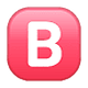 Emoji 🅱️ Gruppo Sanguigno B su WhatsApp 2.18.379.