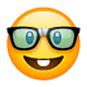 Emoji 🤓 Faccina Nerd su WhatsApp 2.18.379.