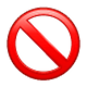 Émoji 🚫 Symbole D’interdiction sur WhatsApp 2.18.379.