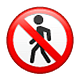 🚷 Emoji Prohibido El Paso De Peatones en WhatsApp 2.18.379.