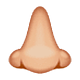 👃🏼 Emoji Nase: mittelhelle Hautfarbe WhatsApp 2.18.379.