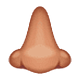 Emoji 👃🏽 Naso: Carnagione Olivastra su WhatsApp 2.18.379.
