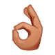 👌🏽 Emoji OK-Zeichen: mittlere Hautfarbe WhatsApp 2.18.379.