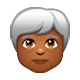 Emoji 🧓🏾 Adulto Anziano: Carnagione Abbastanza Scura su WhatsApp 2.18.379.