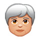 Émoji 🧓🏼 Personne âgée : Peau Moyennement Claire sur WhatsApp 2.18.379.