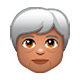 Emoji 🧓🏽 Adulto Anziano: Carnagione Olivastra su WhatsApp 2.18.379.