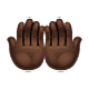 🤲🏿 Emoji Handflächen nach oben: dunkle Hautfarbe WhatsApp 2.18.379.